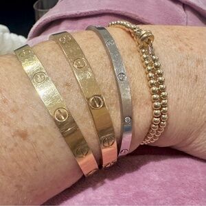 Gold Filled Beaded Wire Wrap Bracelet